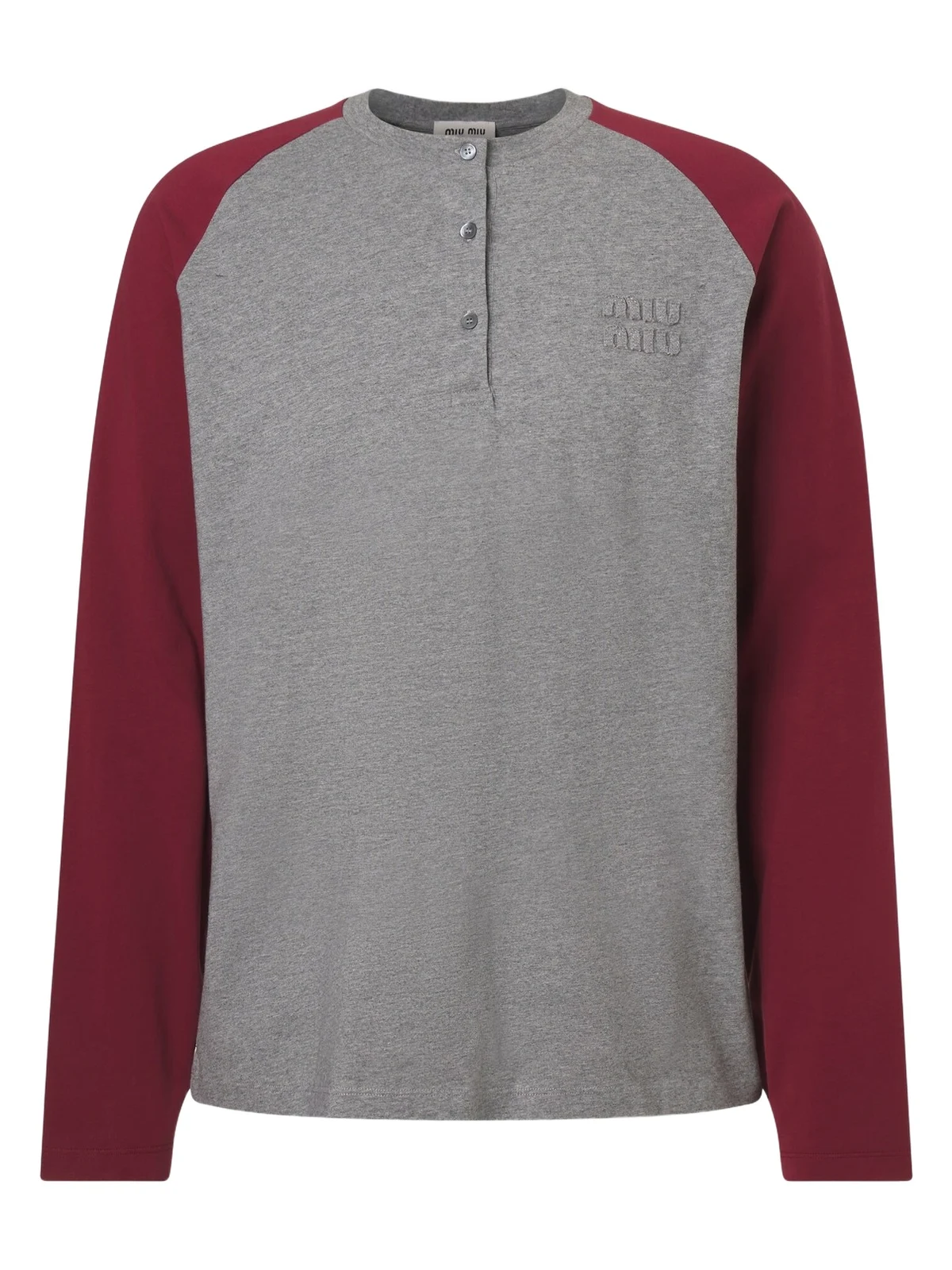 Miu Miu Cotton jersey Henley shirt
