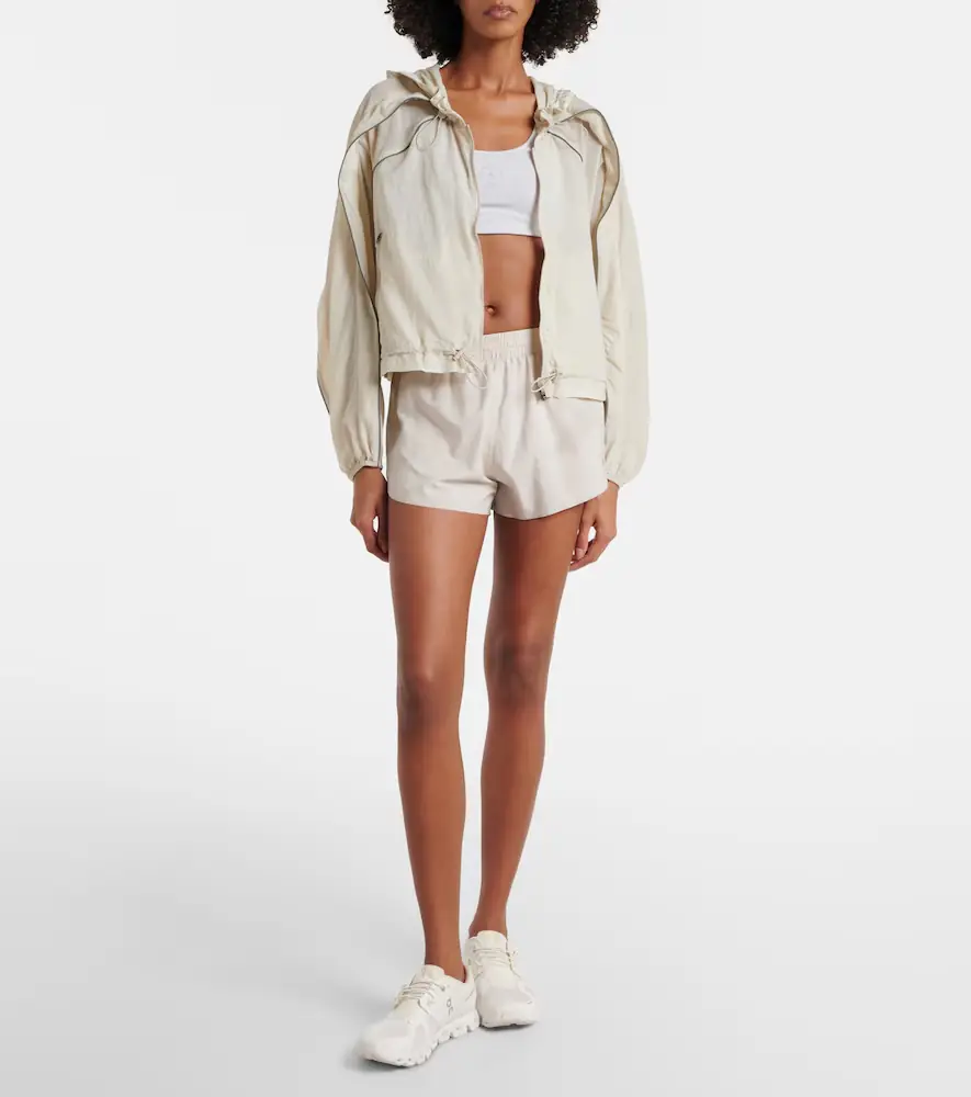 adidas by Stella McCartney Gathered hooded track jacket | Thumbnail 4 adidas by Stella McCartney Gathered hooded track jacket | Thumbnail 4