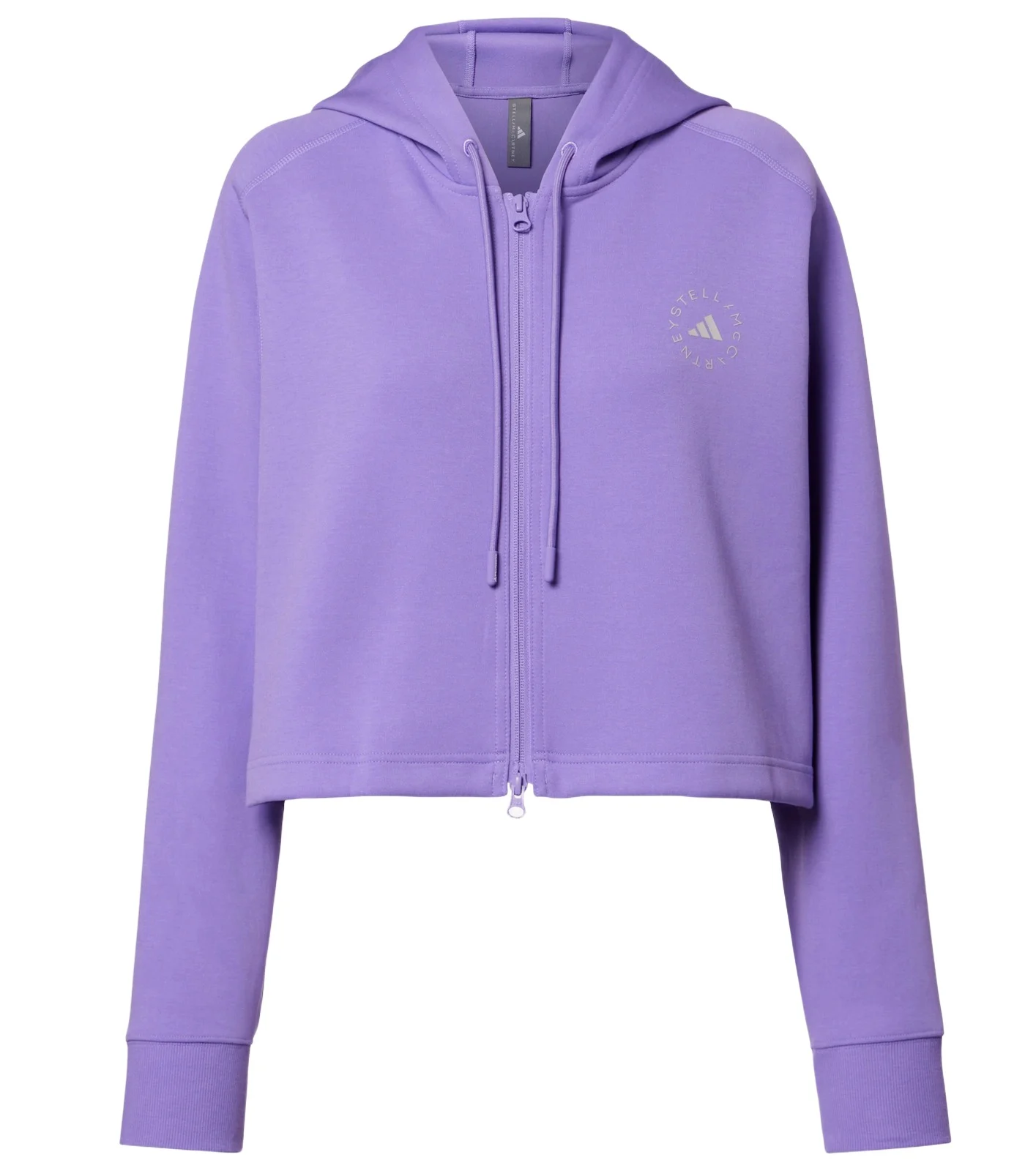 Logo cropped cotton-blend hoodie Logo cropped cotton-blend hoodie