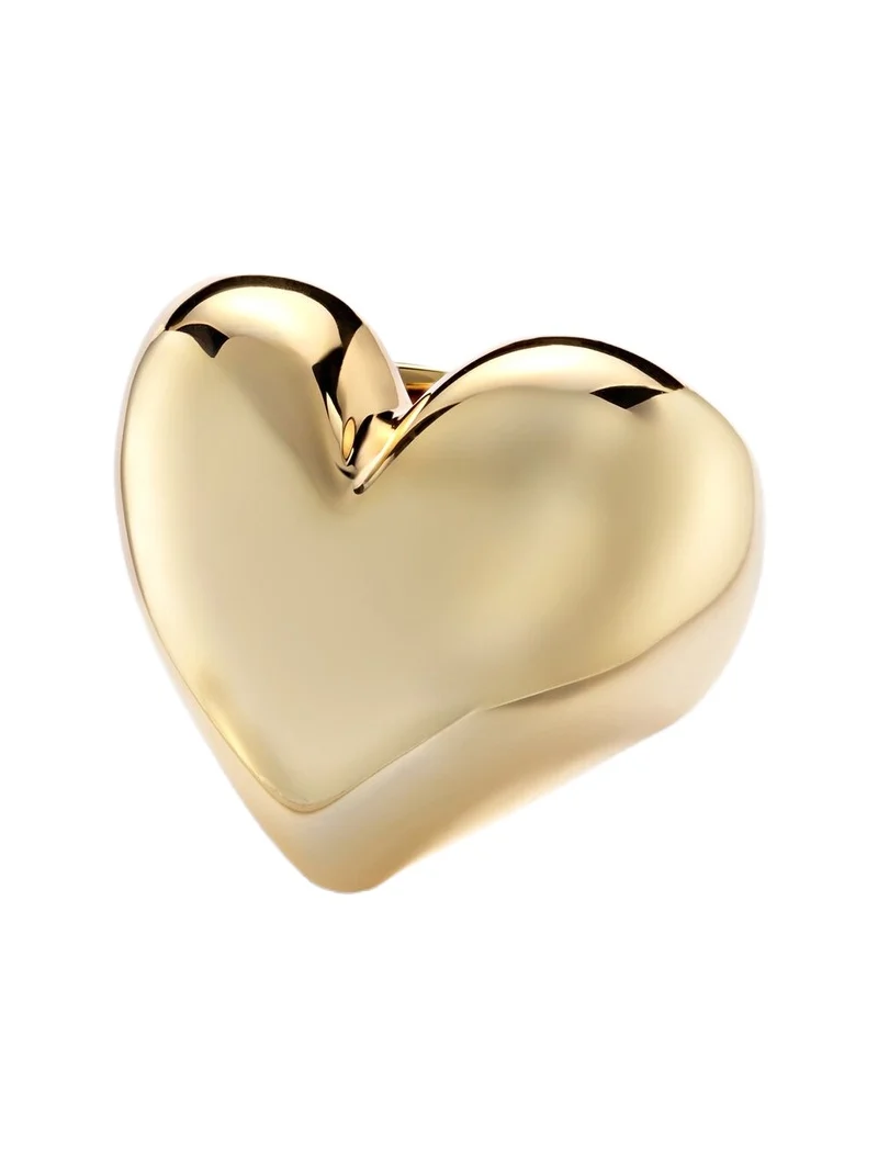Puffy Heart 14kt gold-plated ring