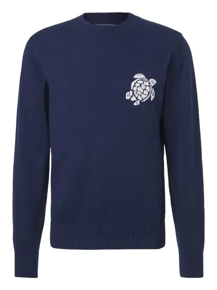 Jacquard cotton and cashmere sweater Jacquard cotton and cashmere sweater