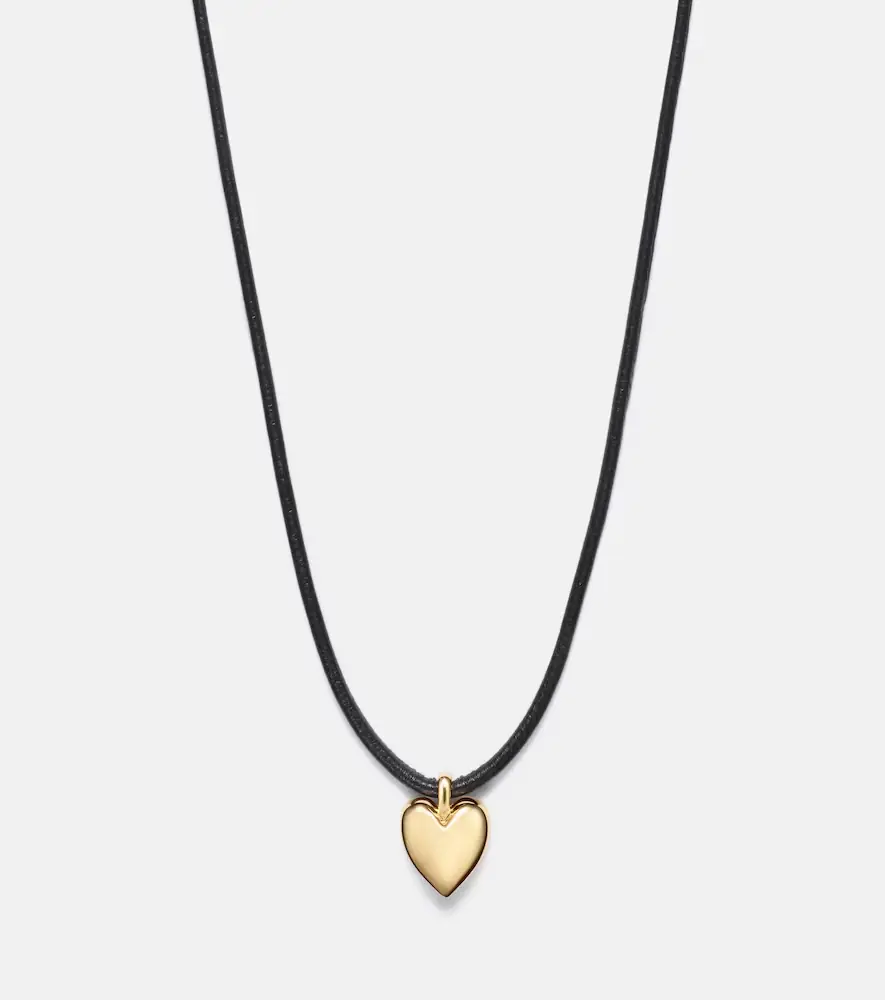 Jennifer Fisher Puffy Heart 14kt gold-plated pendant necklace | Thumbnail 4