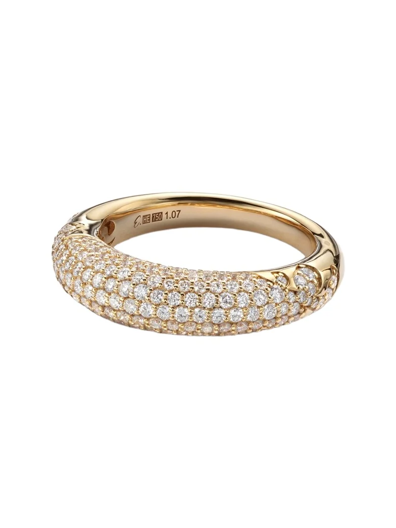 New York 66 Medium 18kt gold ring with diamonds New York 66 Medium 18kt gold ring with diamonds