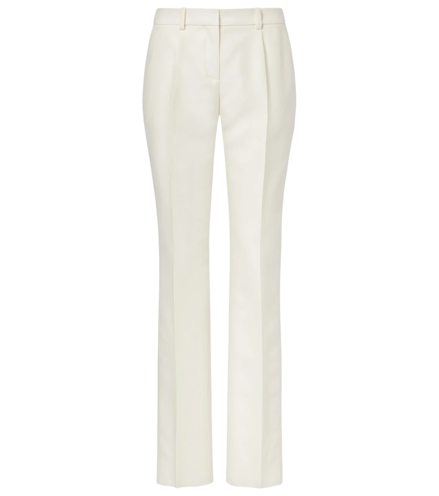 Wool and silk slim pants