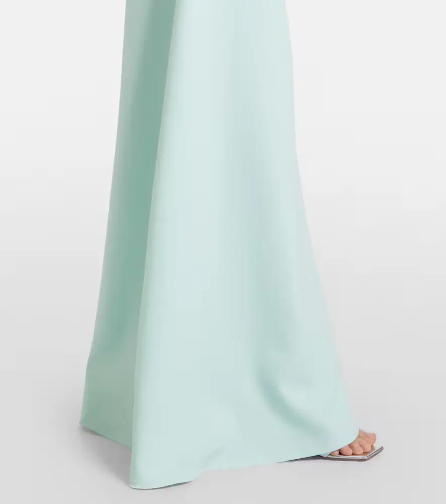 Safiyaa Stephanie draped crêpe gown | Thumbnail 3 Safiyaa Stephanie draped crêpe gown | Thumbnail 3