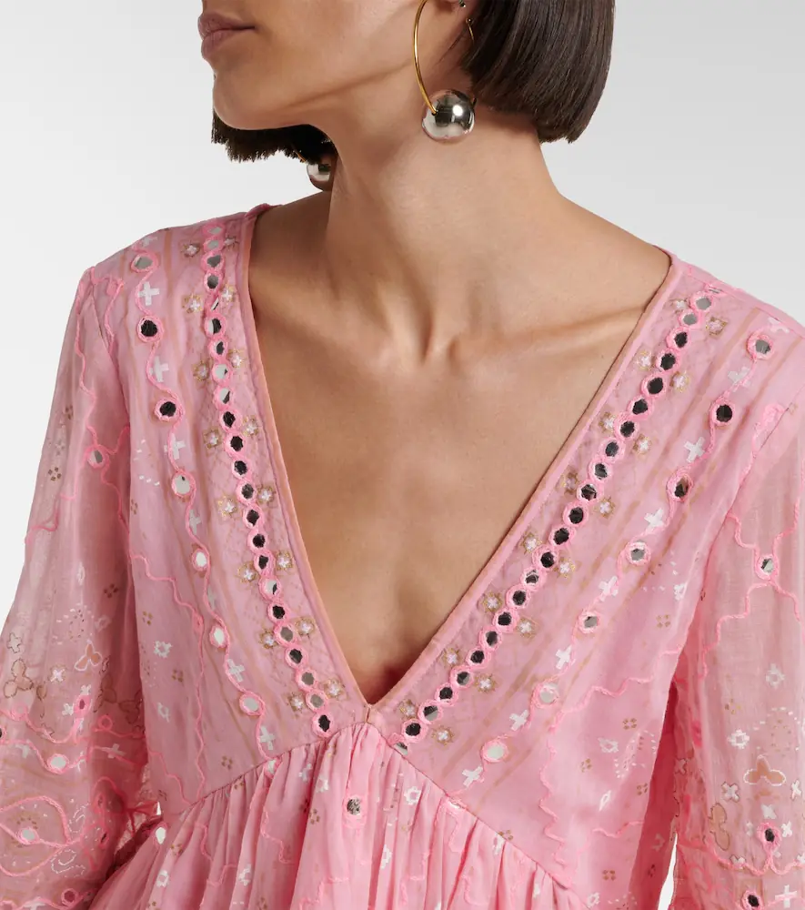 JULIET DUNN Embellished cotton minidress | Thumbnail 4