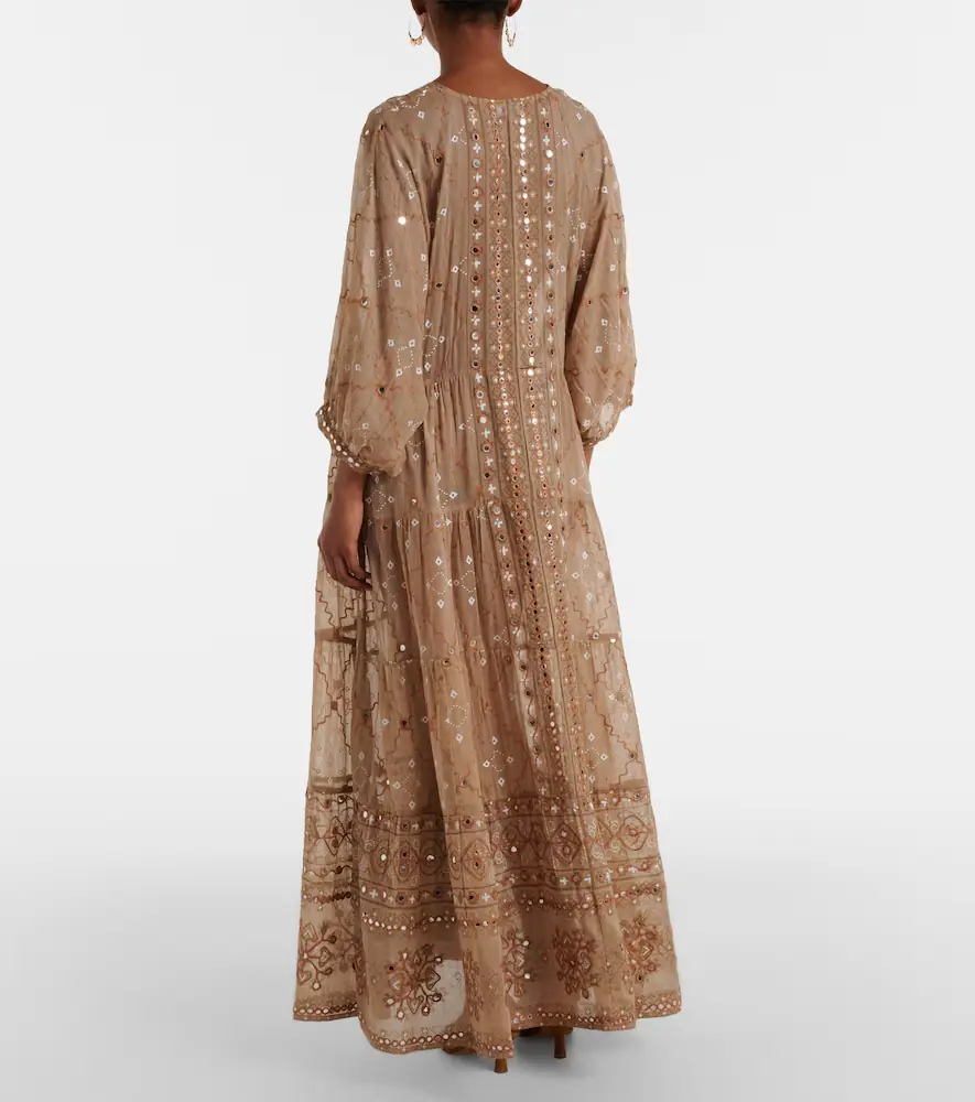 JULIET DUNN Embellished cotton maxi dress | Thumbnail 5