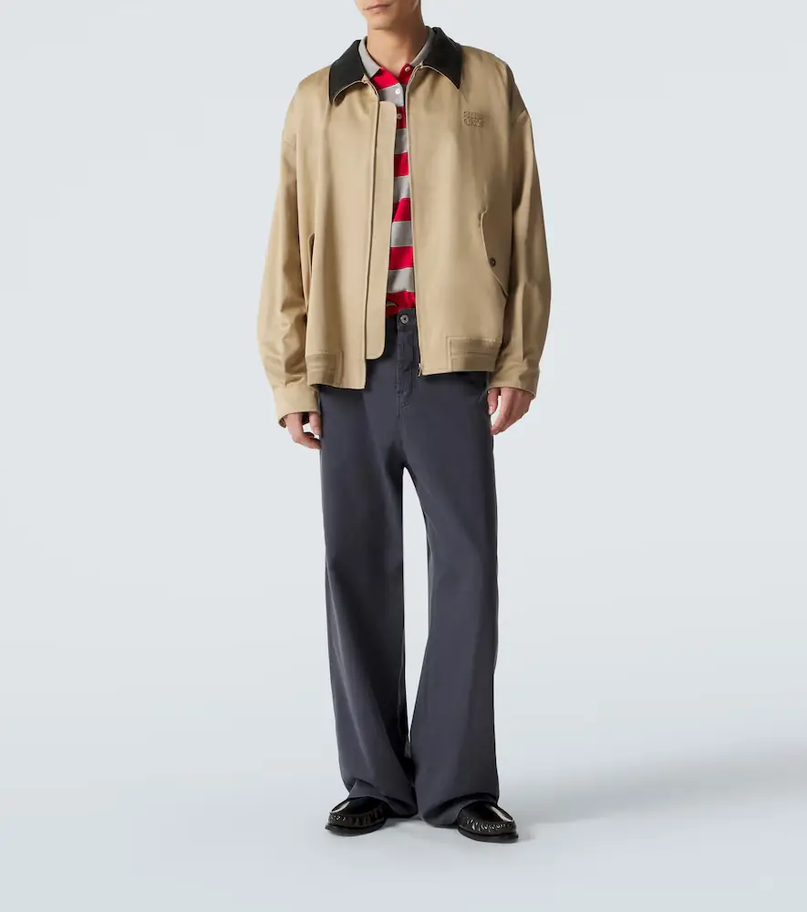 Miu Miu Cotton twill blouson jacket | Thumbnail 4 Miu Miu Cotton twill blouson jacket | Thumbnail 4