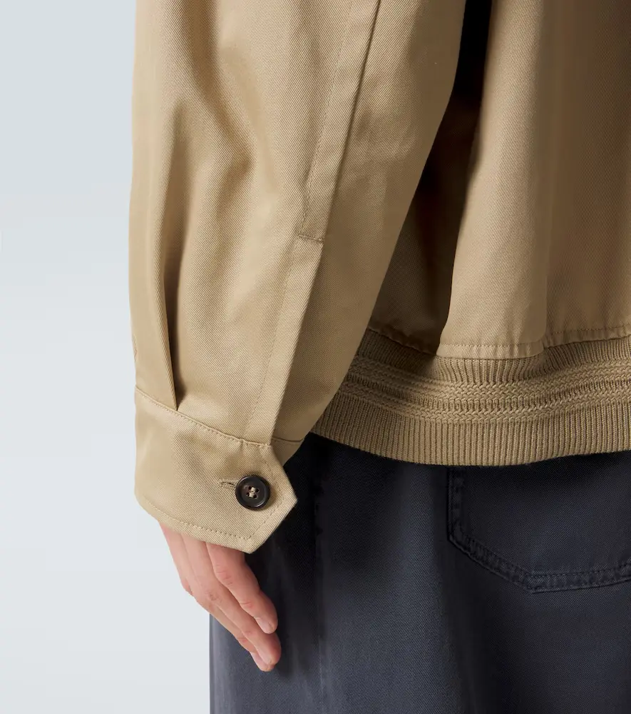 Miu Miu Cotton twill blouson jacket | Thumbnail 5 Miu Miu Cotton twill blouson jacket | Thumbnail 5