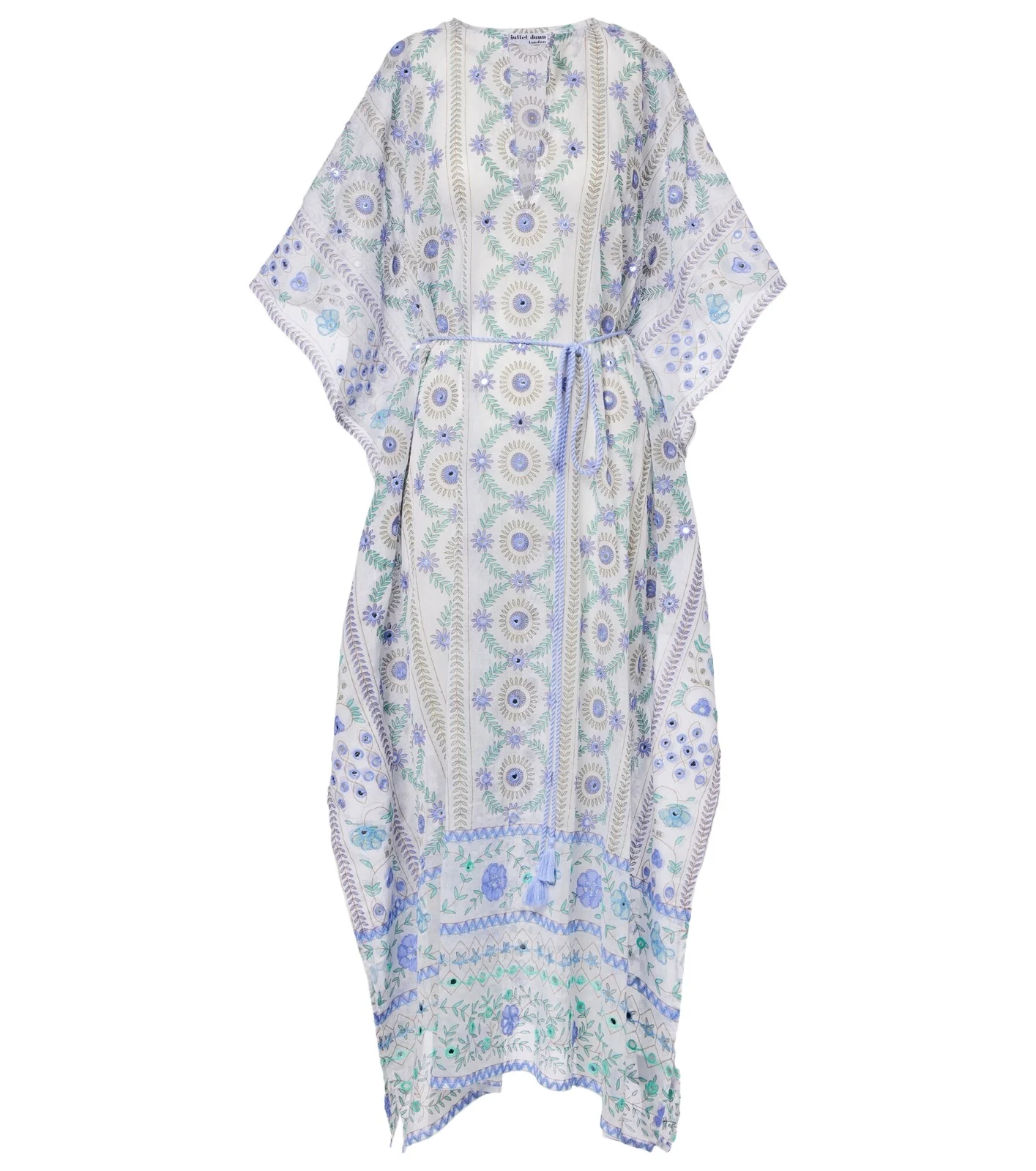 Embellished floral cotton kaftan Embellished floral cotton kaftan