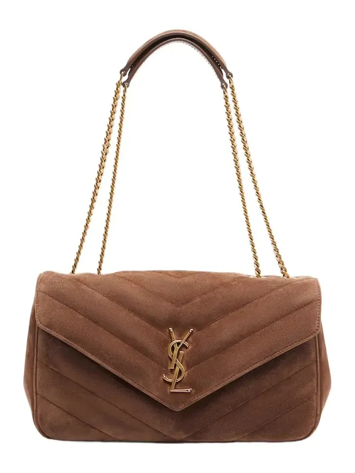 Loulou Medium suede shoulder bag Loulou Medium suede shoulder bag