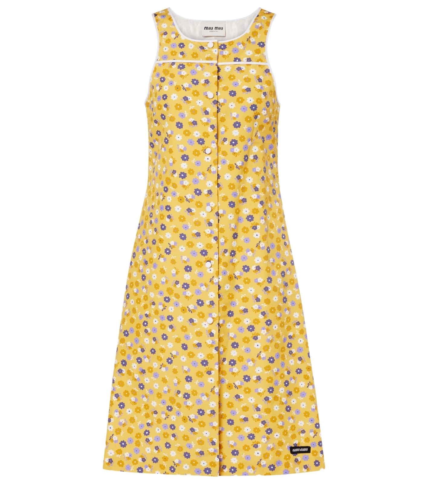 Floral cotton poplin midi dress Floral cotton poplin midi dress