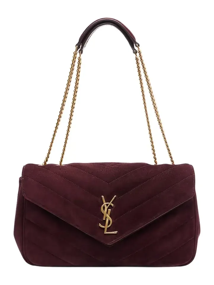 Loulou Medium suede shoulder bag Loulou Medium suede shoulder bag