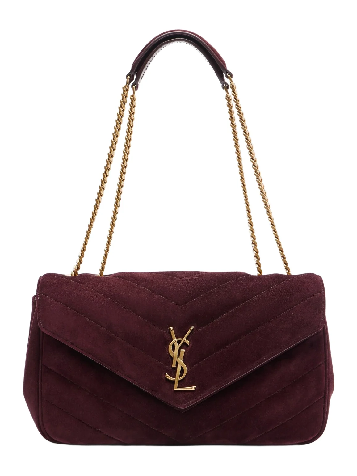 Loulou Medium suede shoulder bag Loulou Medium suede shoulder bag