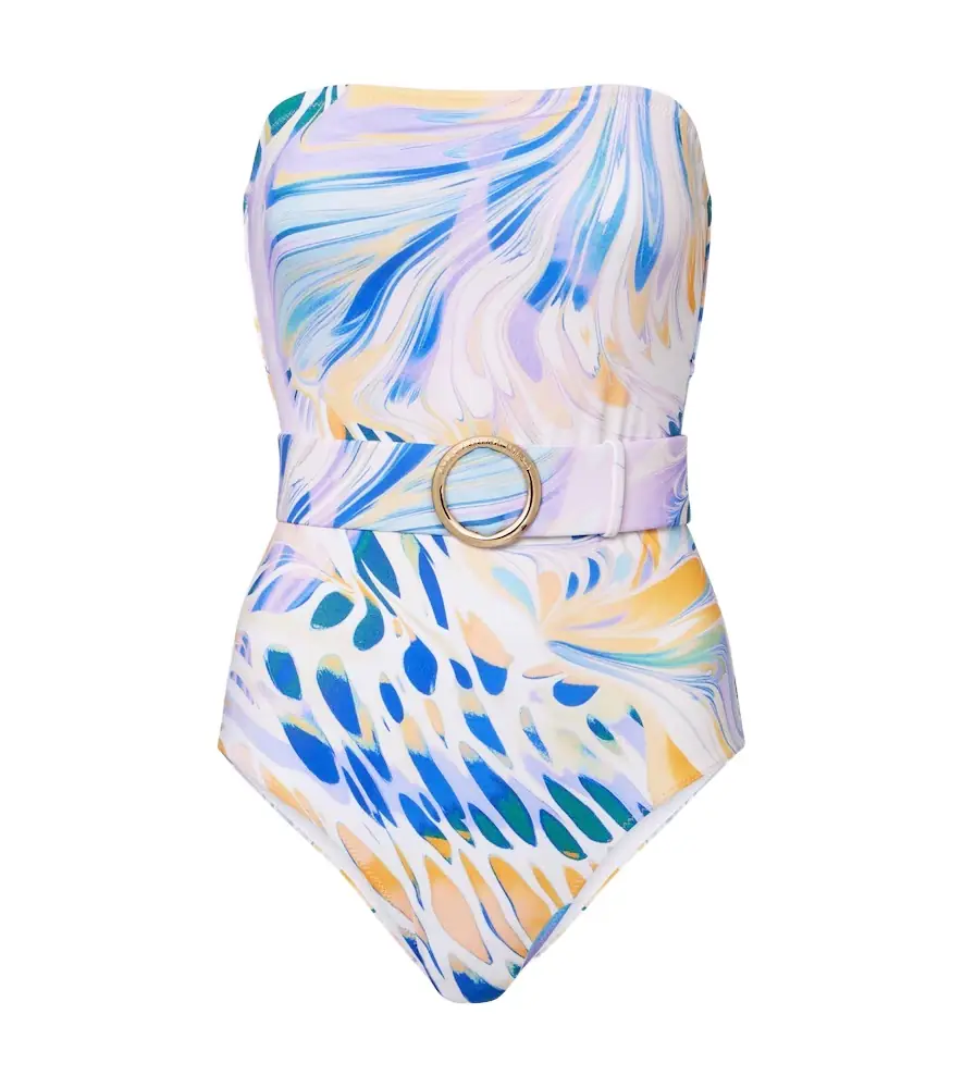 Alexandra Miro Iris belted printed swimsuit | Image 1 Alexandra Miro Iris belted printed swimsuit | Image 1
