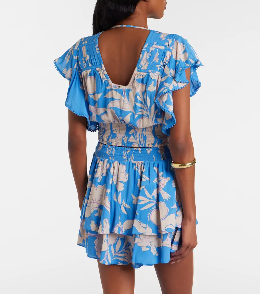 Poupette St Barth Pearl floral crop top | Thumbnail 4 Poupette St Barth Pearl floral crop top | Thumbnail 4