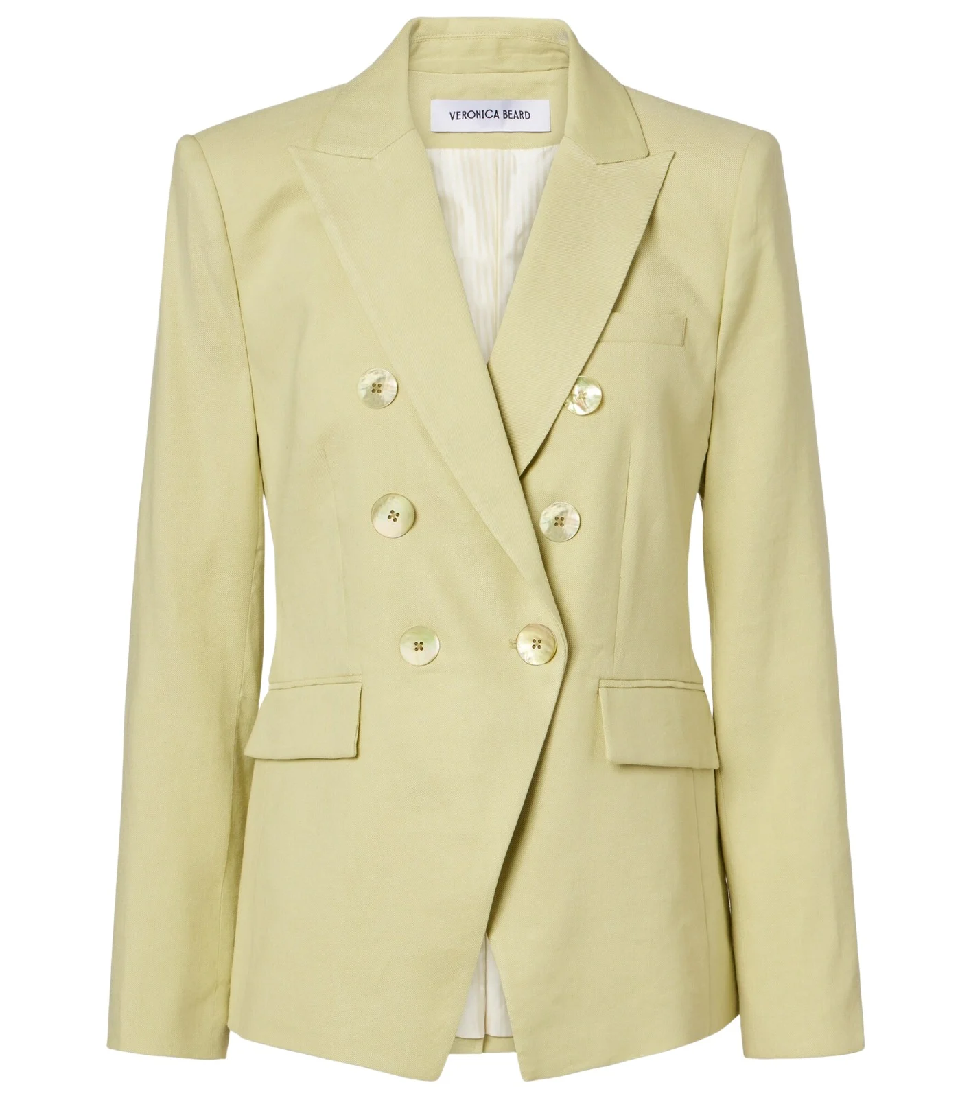 Miller double-breasted linen-blend twill blazer Miller double-breasted linen-blend twill blazer