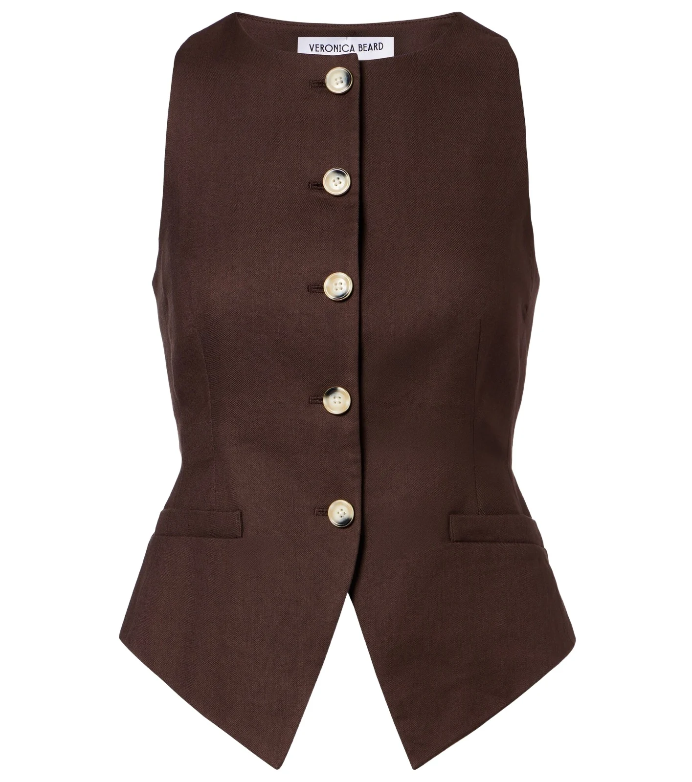 Hartwell linen-blend twill vest Hartwell linen-blend twill vest