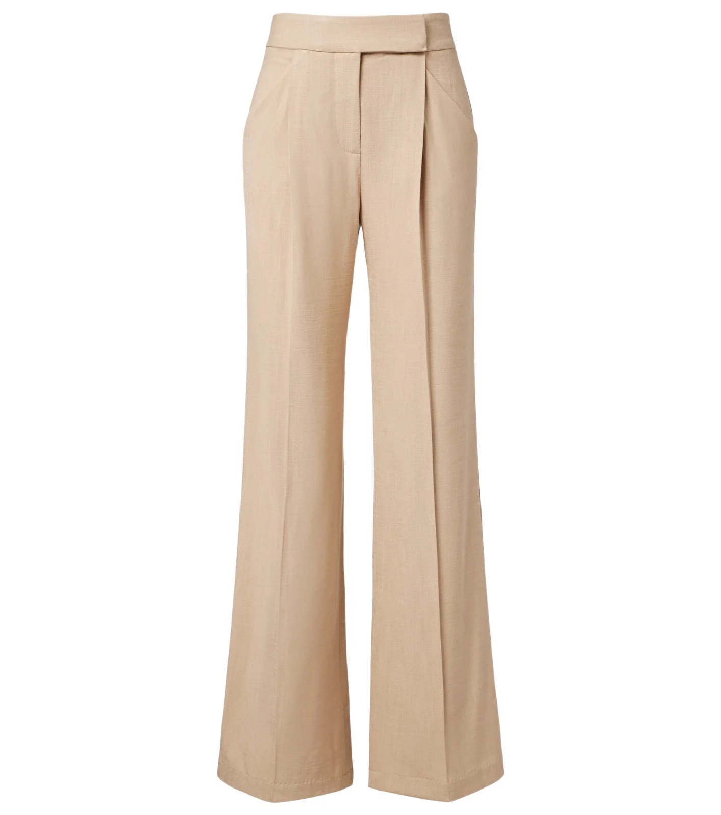 Pleated flared pants