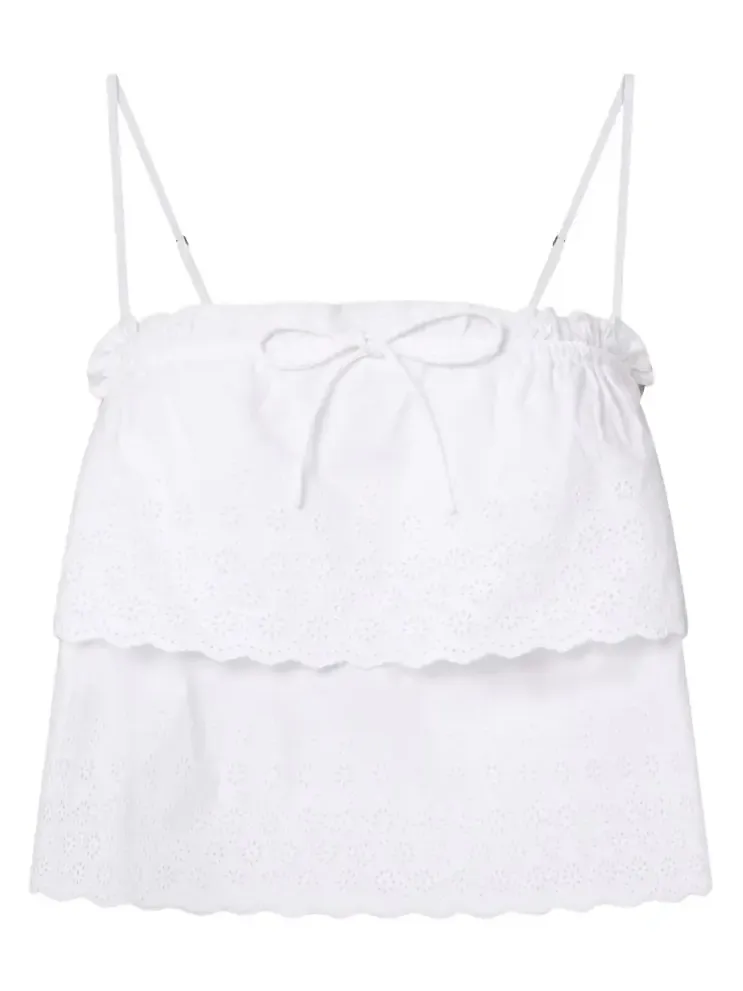 Oseanna cotton poplin crop top