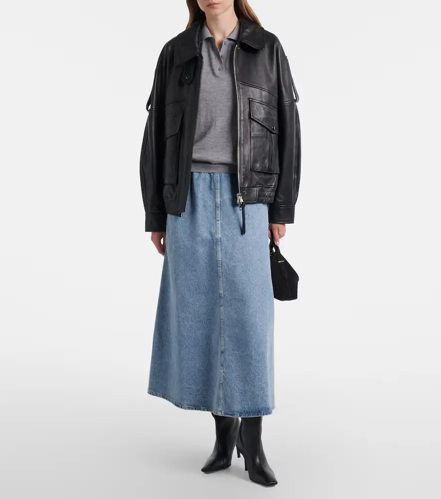 AGOLDE x Maria McManus denim midi skirt | Thumbnail 2