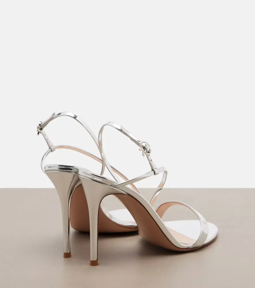 Gianvito Rossi Manhattan mirrored leather sandals | Thumbnail 7
