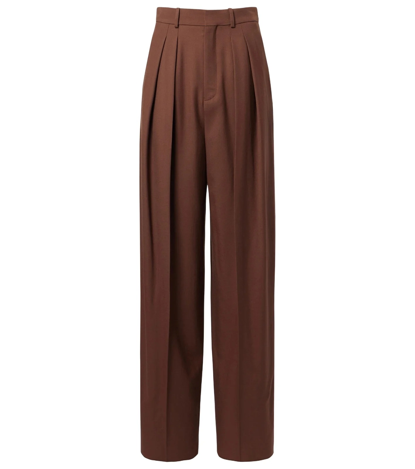 Pleated wool gabardine wide-leg pants Pleated wool gabardine wide-leg pants