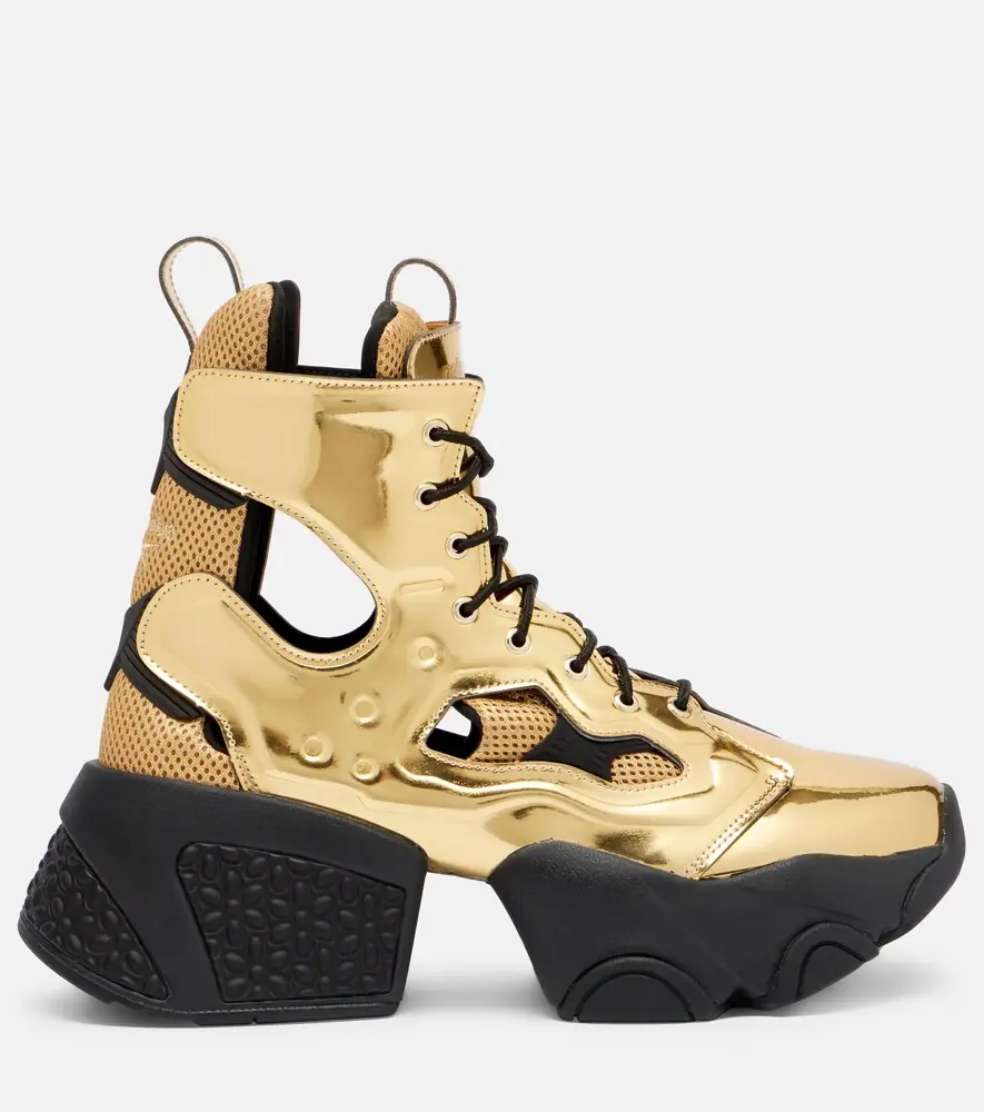 NOIR KEI NINOMIYA x Reebok metallic-effect cutout platform ankle boots | Thumbnail 4 NOIR KEI NINOMIYA x Reebok metallic-effect cutout platform ankle boots | Thumbnail 4