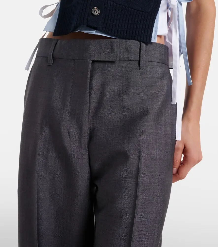 Miu Miu Mohair and wool straight pants | Thumbnail 3