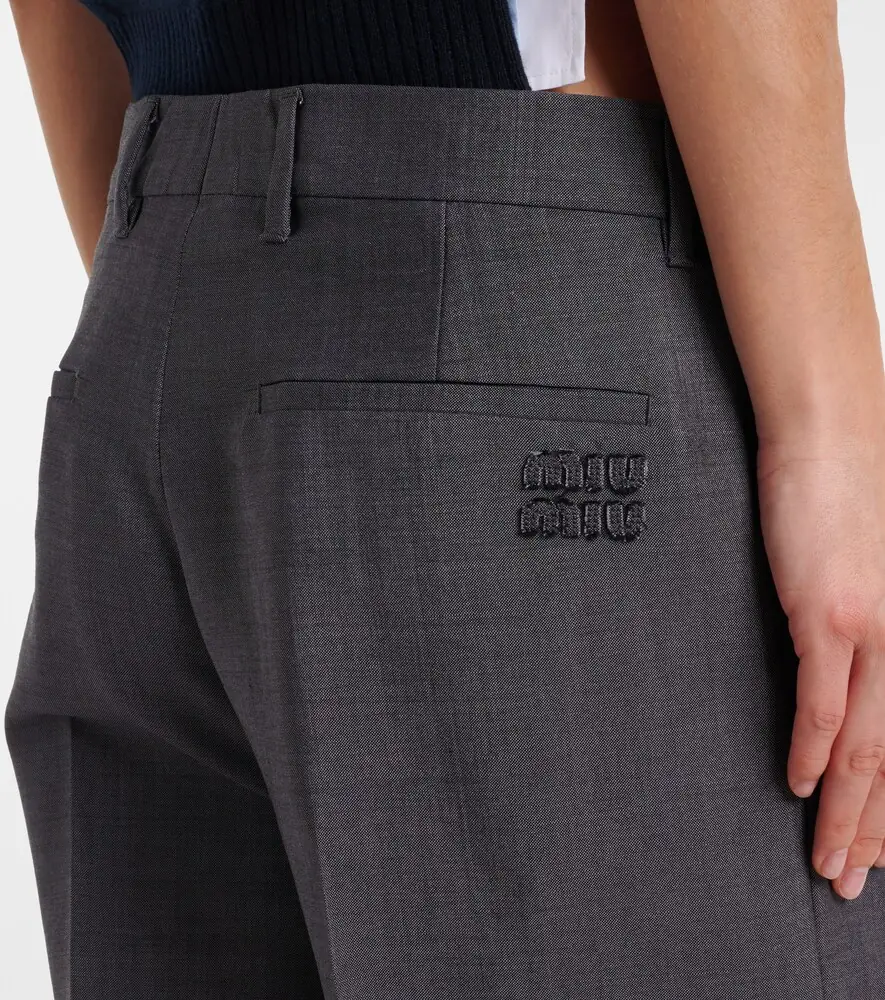 Miu Miu Mohair and wool straight pants | Thumbnail 5