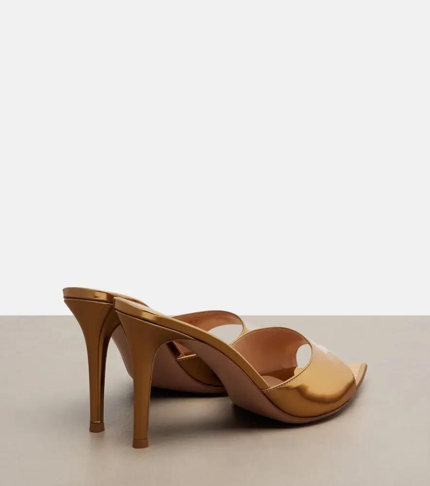 Gianvito Rossi Elle metallic leather mules | Thumbnail 2 Gianvito Rossi Elle metallic leather mules | Thumbnail 2