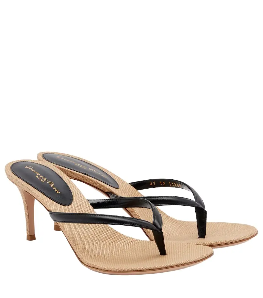 Gianvito Rossi Calypso leather thong sandals | Image 1 Gianvito Rossi Calypso leather thong sandals | Image 1