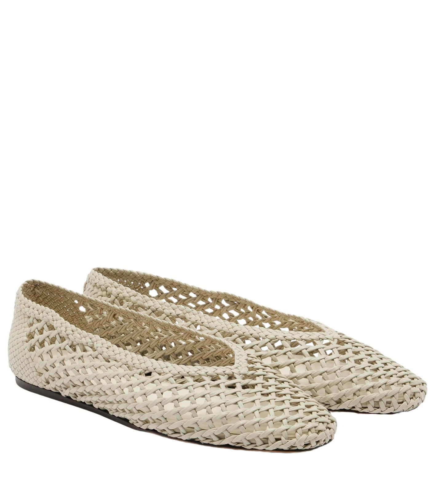 Le Monde Béryl Le Monde Béryl Regency woven leather ballet flats