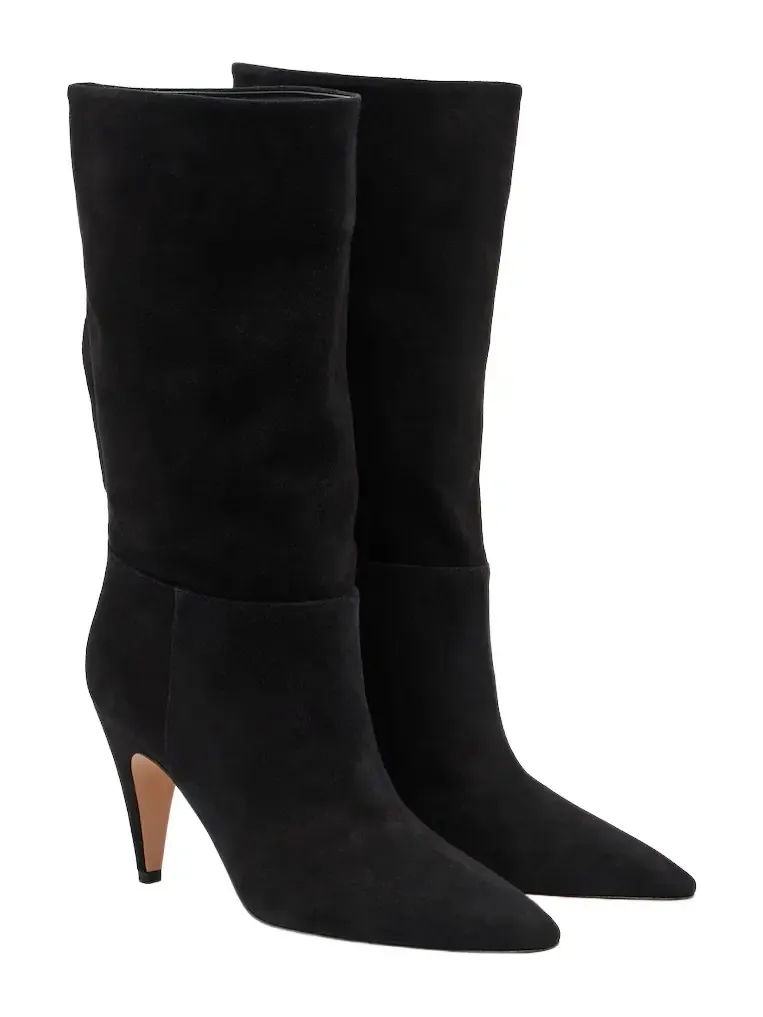Gianvito Rossi Elise suede mid-calf boots