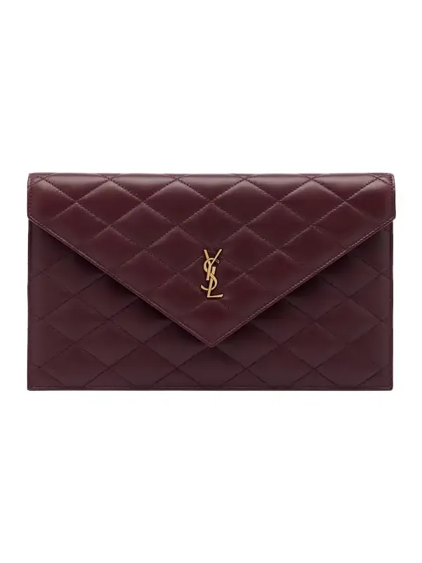 Saint Laurent Cassandre quilted leather pouch