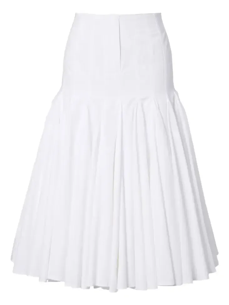 Agave cotton poplin midi skirt Agave cotton poplin midi skirt