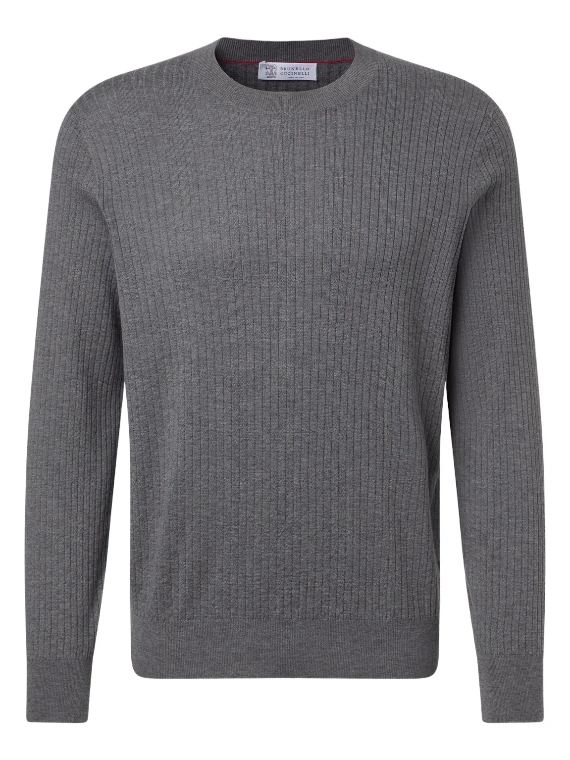 Ribbed-knit cotton sweater Ribbed-knit cotton sweater