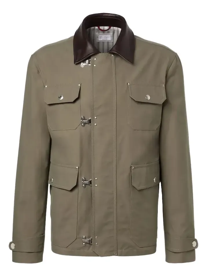 Cotton-blend gabardine field jacket Cotton-blend gabardine field jacket