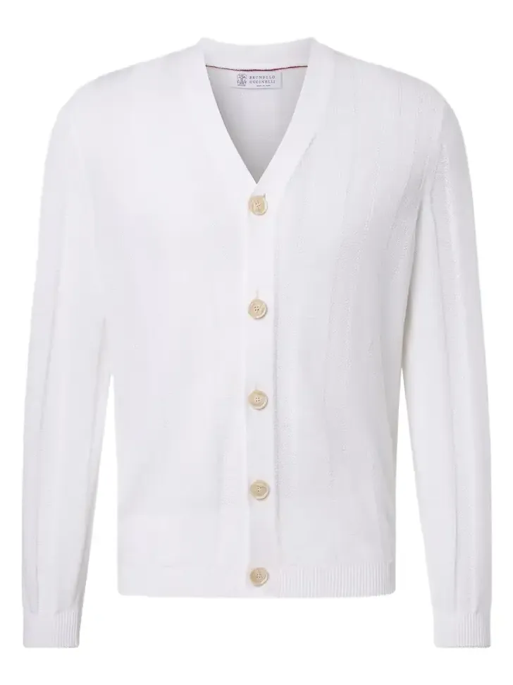 Brunello Cucinelli Cotton and linen cardigan