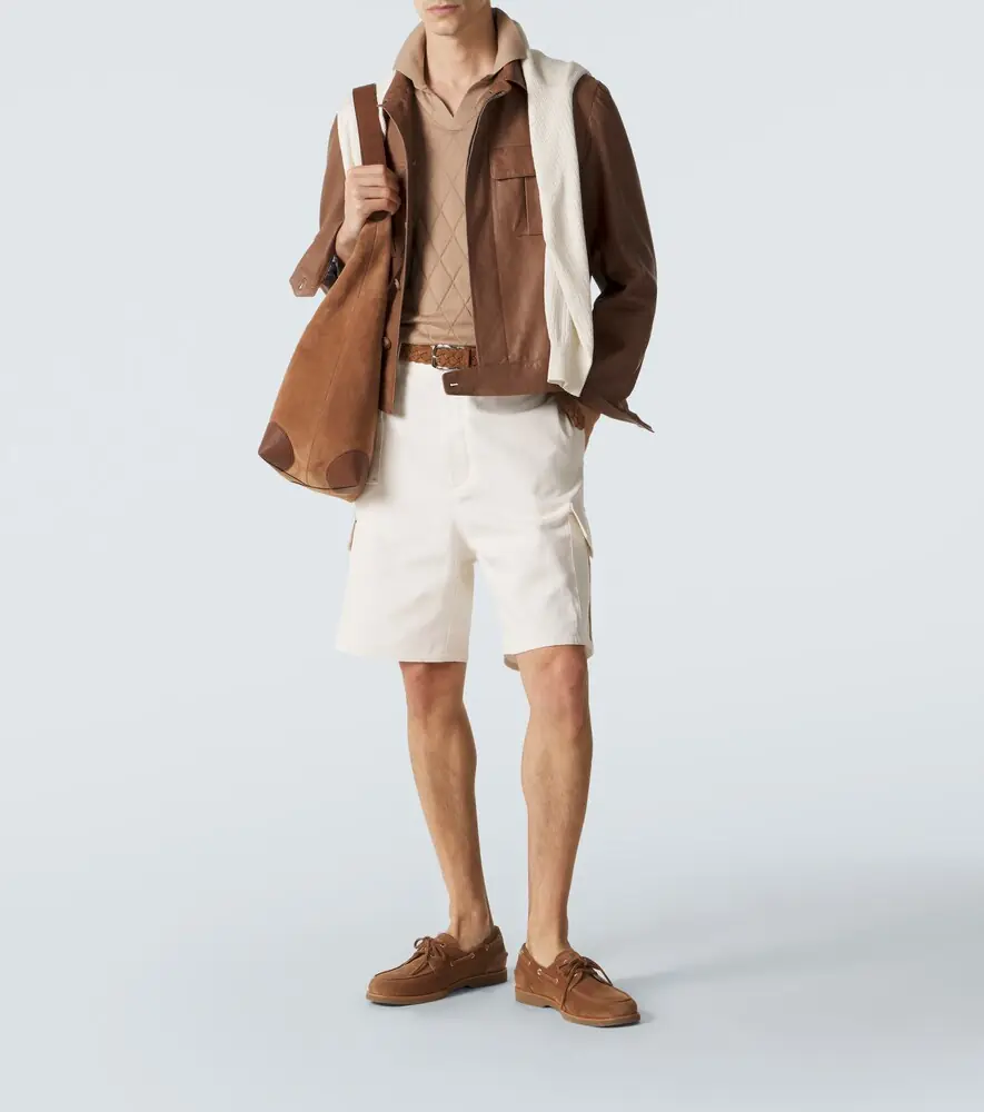 Brunello Cucinelli Cotton and linen canvas cargo shorts | Thumbnail 5 Brunello Cucinelli Cotton and linen canvas cargo shorts | Thumbnail 5