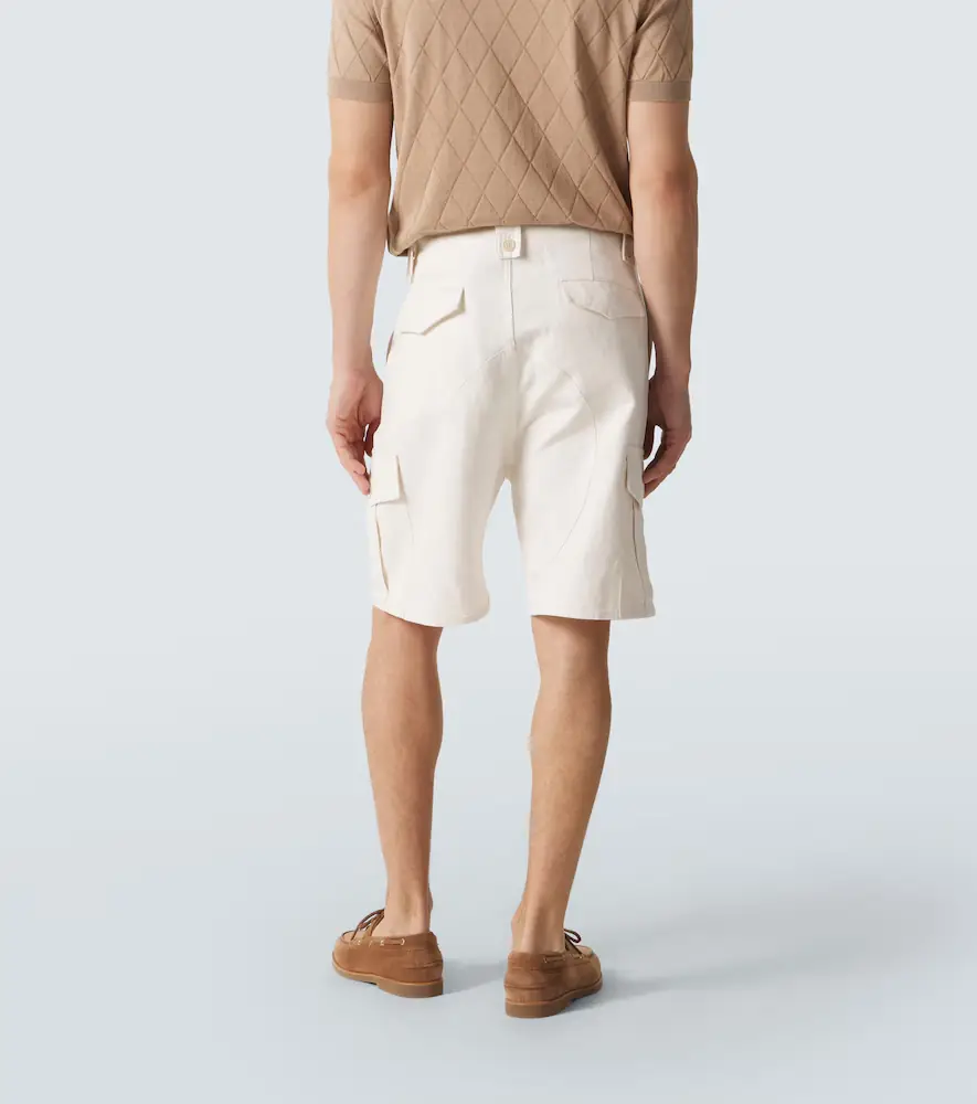 Brunello Cucinelli Cotton and linen canvas cargo shorts | Thumbnail 6 Brunello Cucinelli Cotton and linen canvas cargo shorts | Thumbnail 6