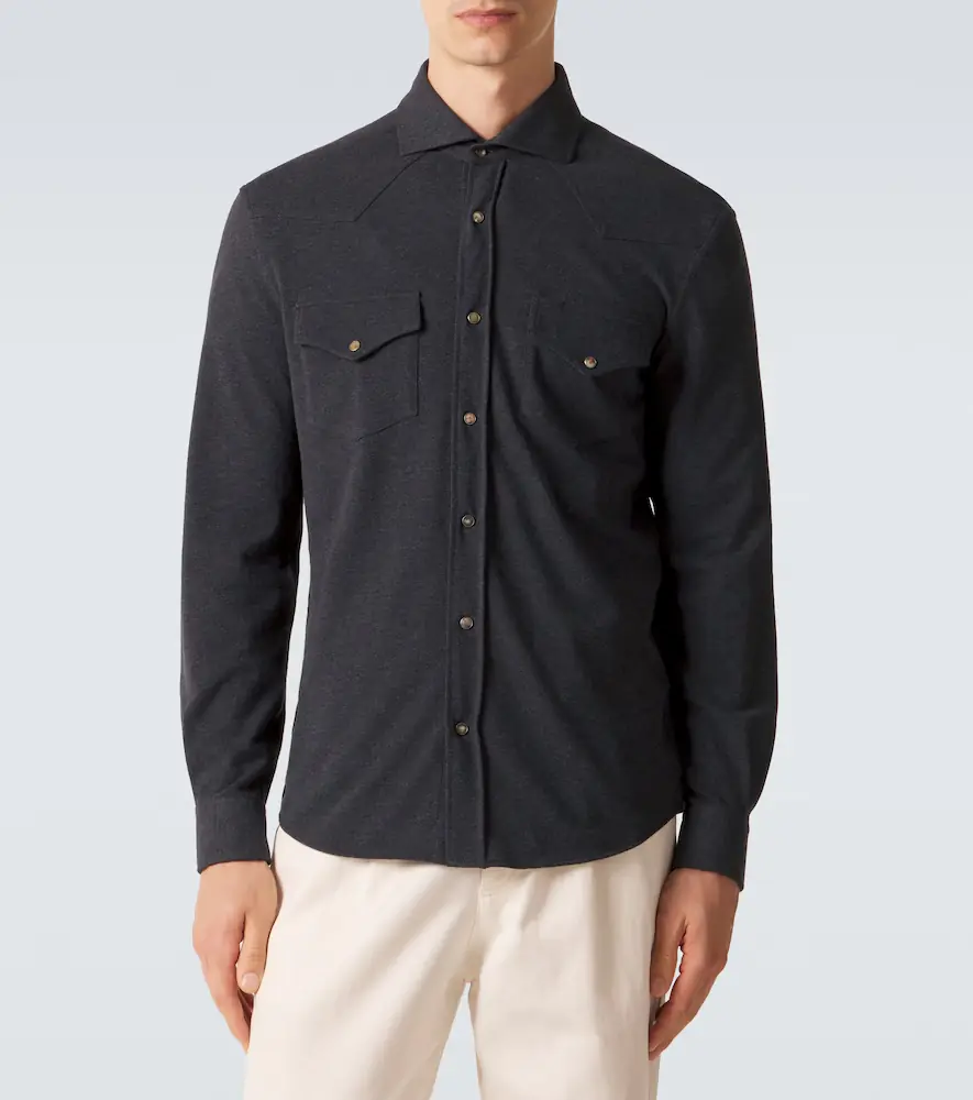 Brunello Cucinelli Cotton overshirt | Thumbnail 3