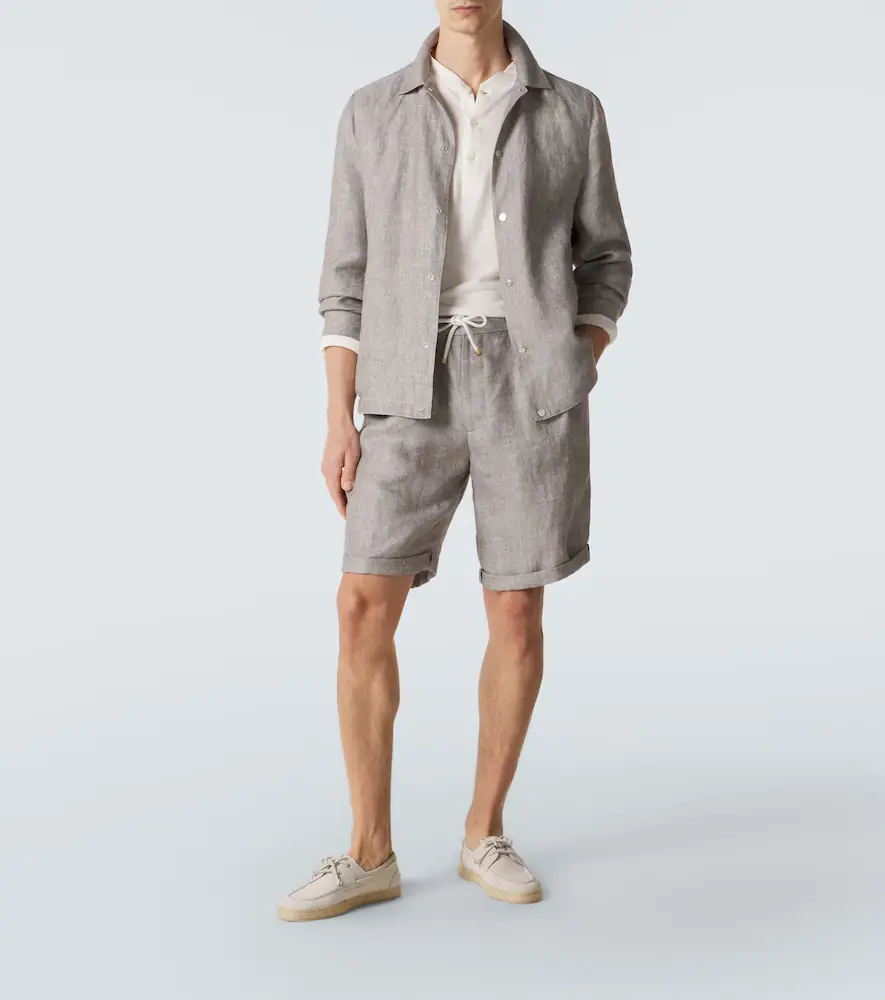Brunello Cucinelli Linen shorts | Thumbnail 2 Brunello Cucinelli Linen shorts | Thumbnail 2