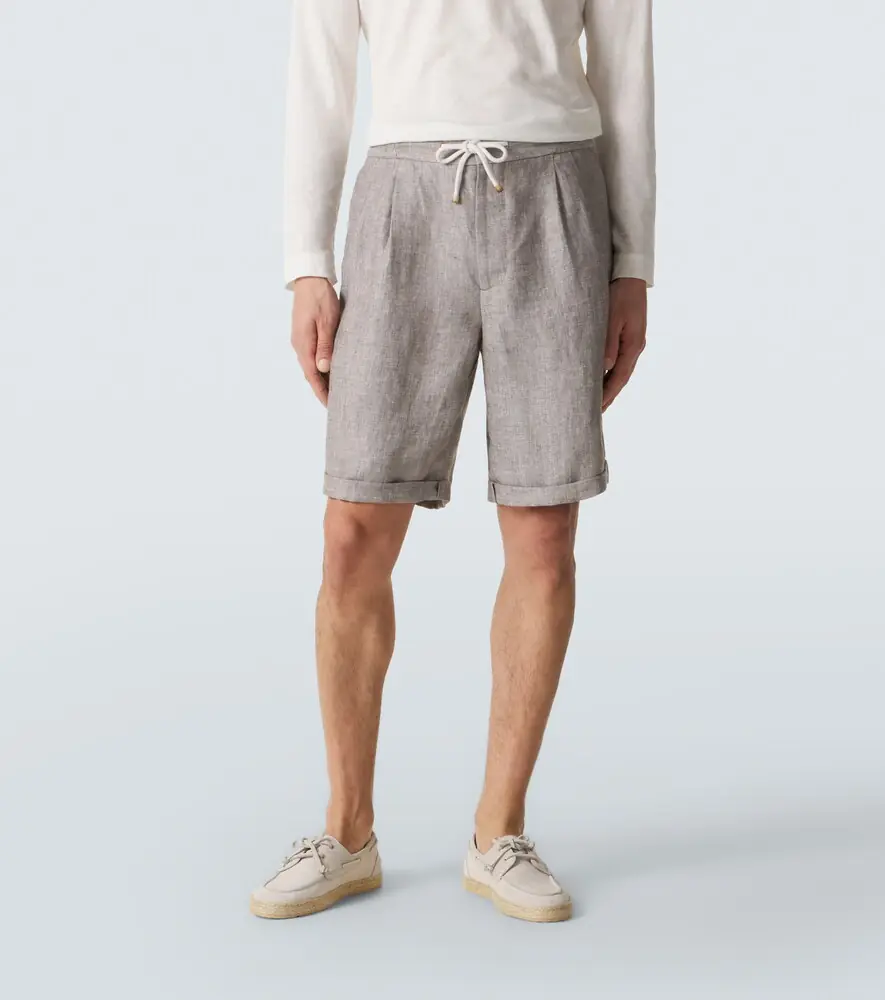 Brunello Cucinelli Linen shorts | Thumbnail 4 Brunello Cucinelli Linen shorts | Thumbnail 4