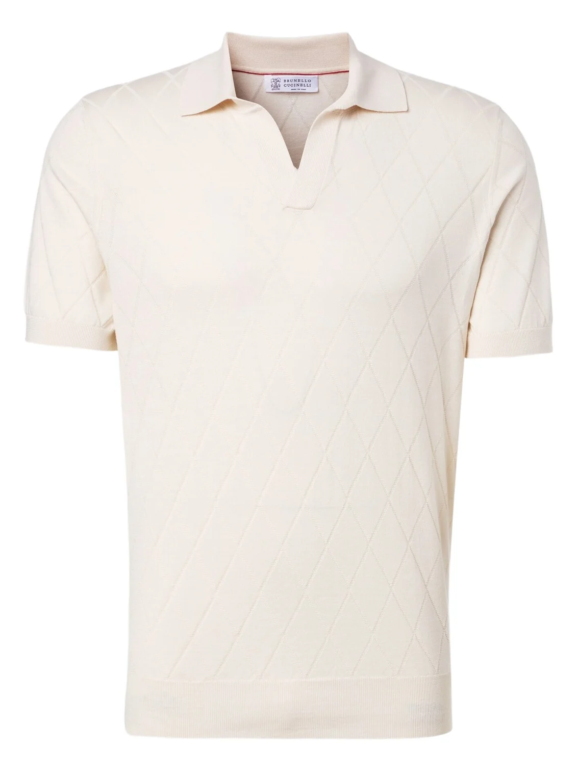 Argyle cotton polo shirt Argyle cotton polo shirt