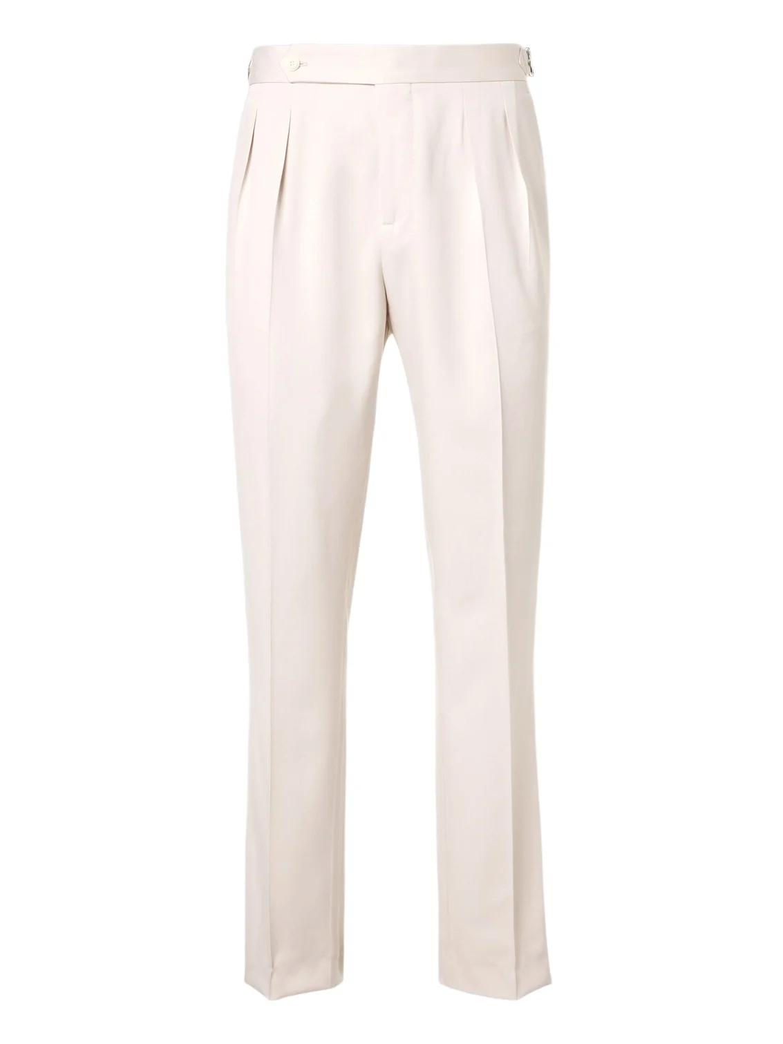 Silk straight pants