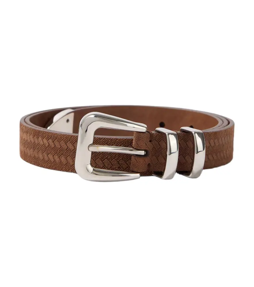Brunello Cucinelli Debossed leather belt | Image 1 Brunello Cucinelli Debossed leather belt | Image 1