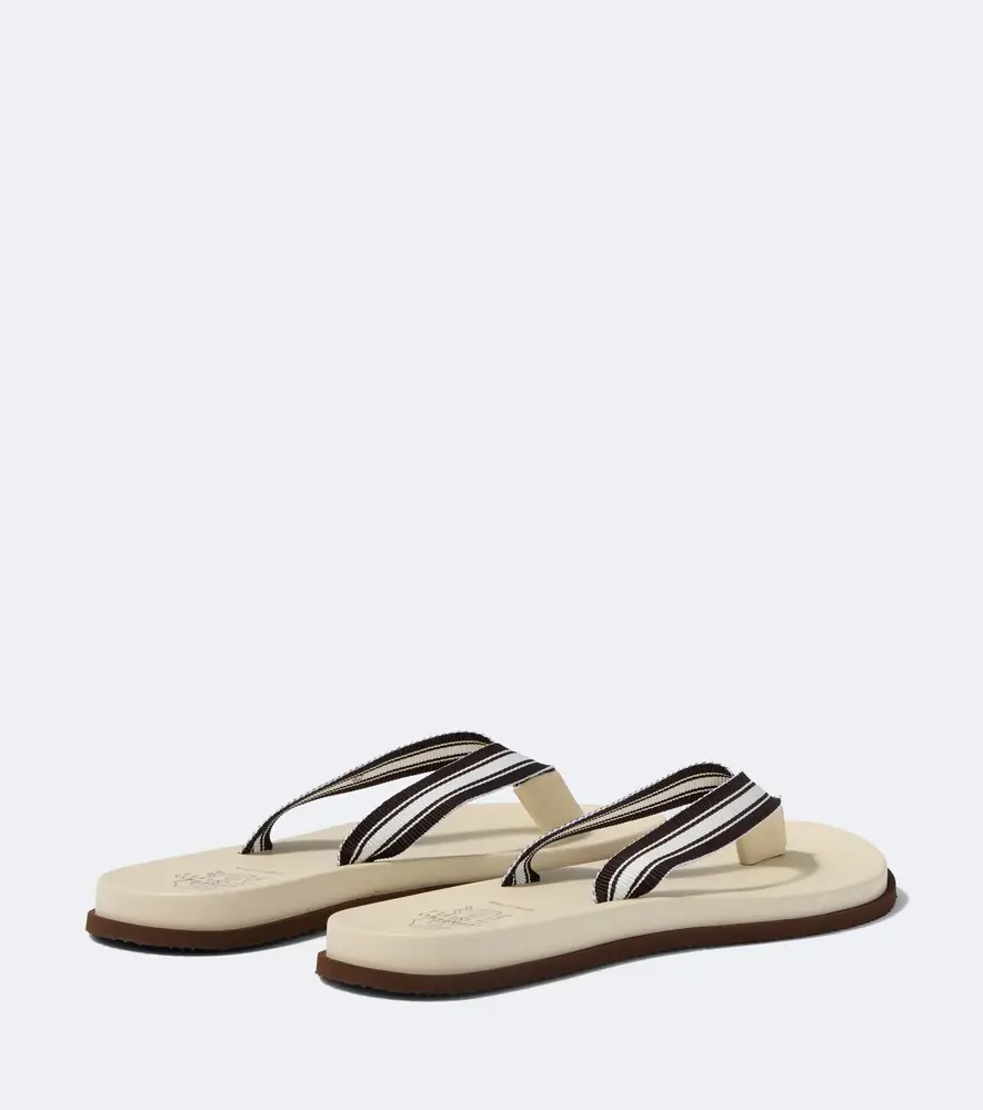 Brunello Cucinelli Striped thong sandals | Thumbnail 7 Brunello Cucinelli Striped thong sandals | Thumbnail 7