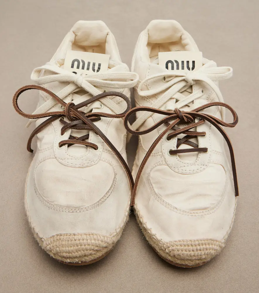 Miu Miu Gymnasium canvas sneakers | Thumbnail 4 Miu Miu Gymnasium canvas sneakers | Thumbnail 4