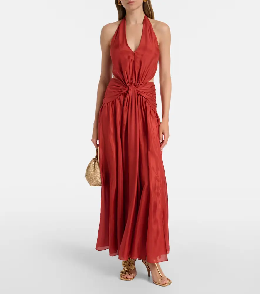 Zimmermann Indra cutout draped silk maxi dress | Thumbnail 6 Zimmermann Indra cutout draped silk maxi dress | Thumbnail 6